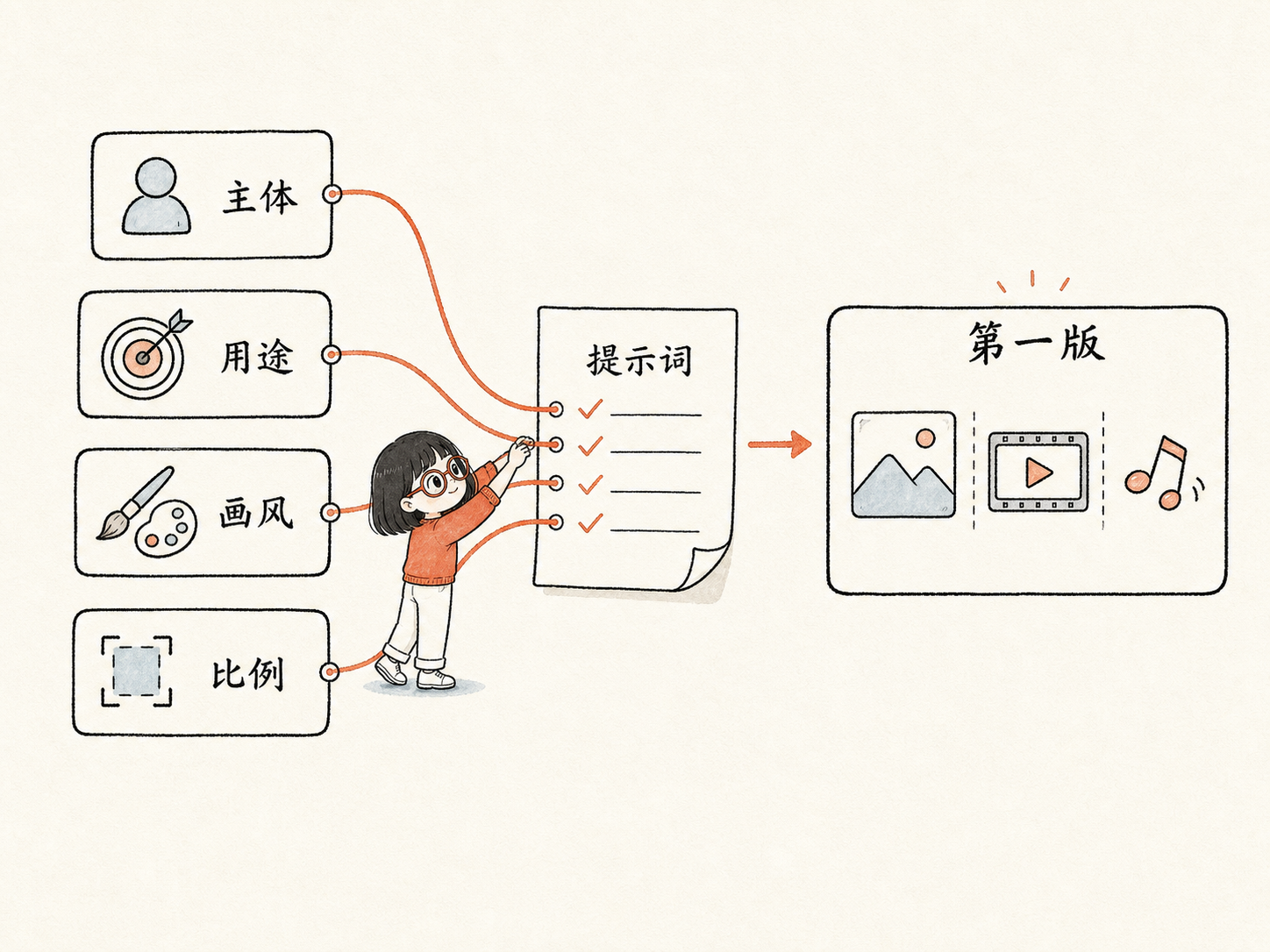 提示词到第一版