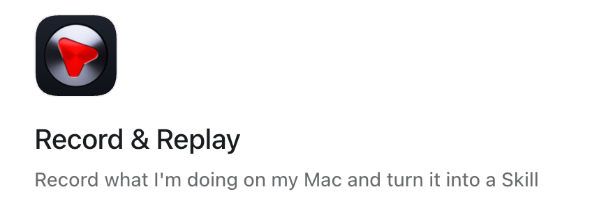 Record & Replay